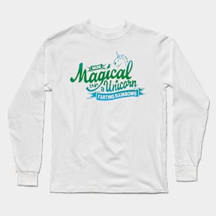 Unicorn Magic - Green Long Sleeve T-Shirt